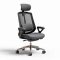 Ergonomische bureaustoel met verstelbare rugleuning en hoofdsteun zwart 50 x 60 x 110cm