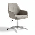 Bureau stoel in grijs stof met metalen kruisvoet 40 x 55 x 85cm