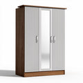 Kast van hout met 2 deuren en 2 lades afmetingen 150 x 60 x 200cm